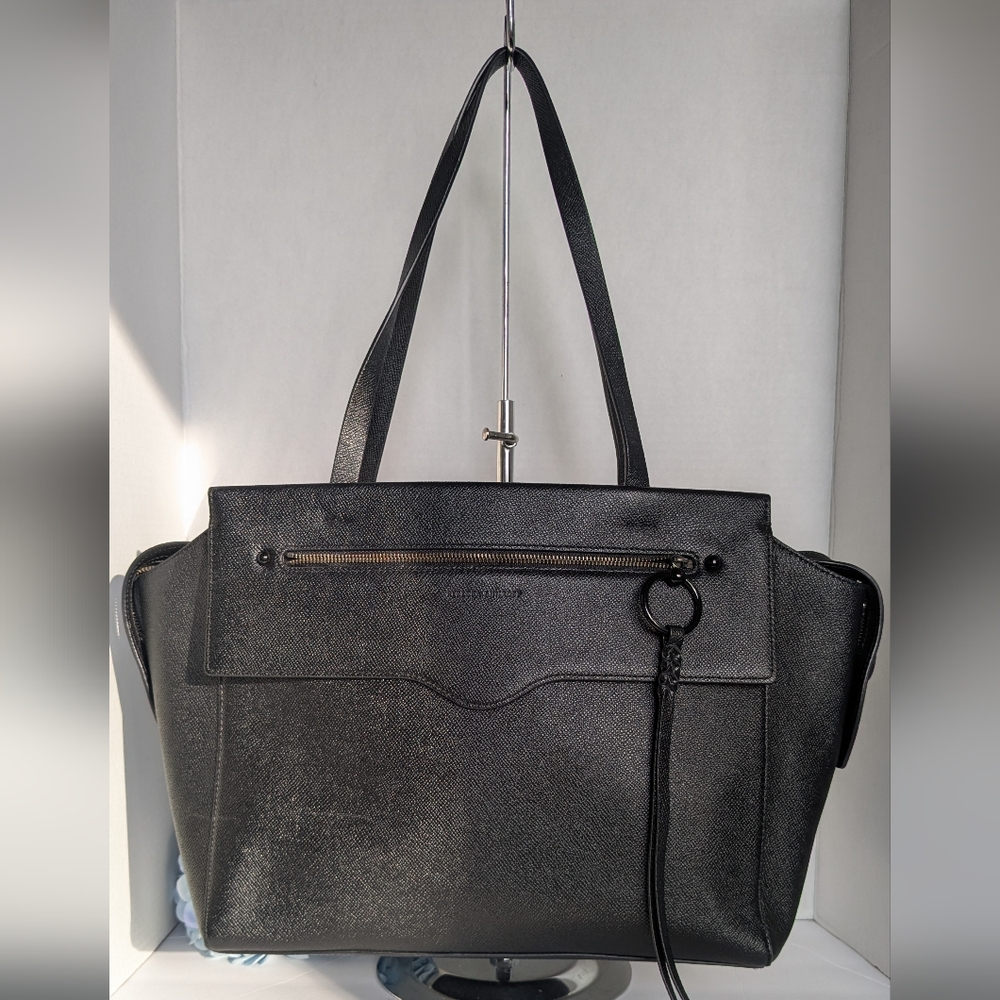 Rebecca Minkoff Gabby Black Textured Tote